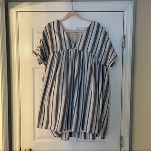 Listicle Babydoll Striped Dress